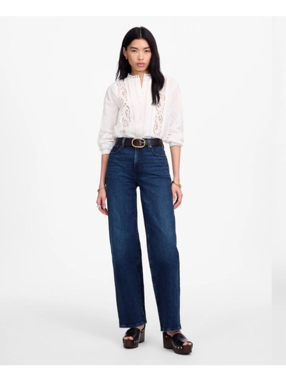 Madewell Dark Blue Wide-Leg Jeans